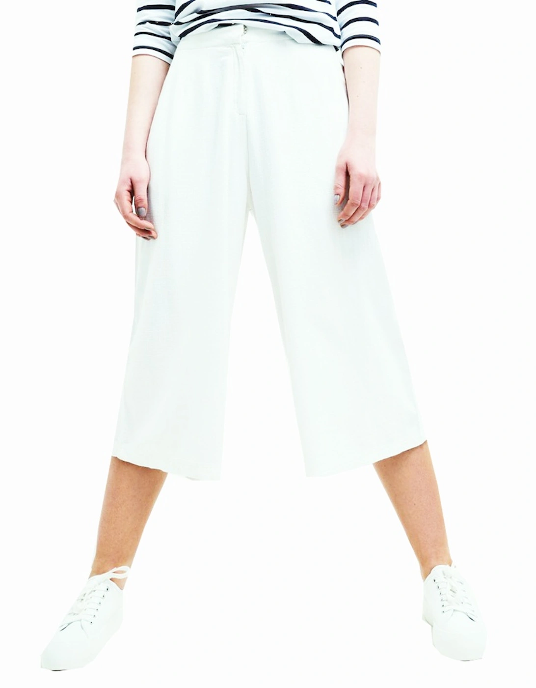 Womens Madley Elasticated Casual Trousers Culottes, 2 of 1