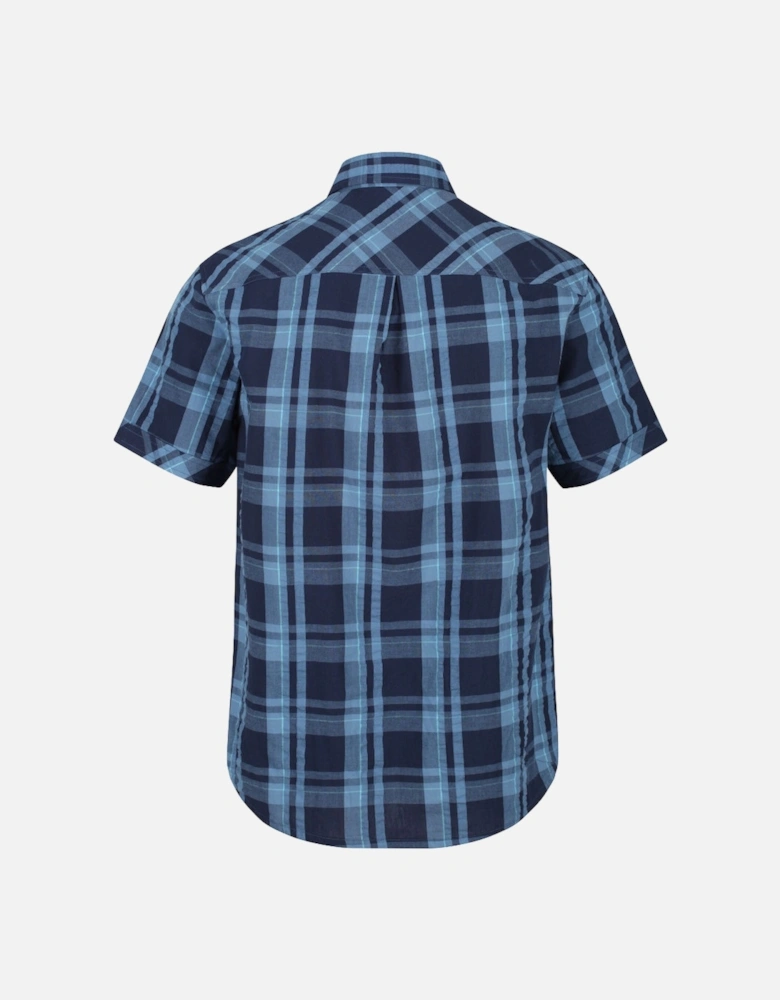 Mens Deakin III Check Cotton Short Sleeve Shirt