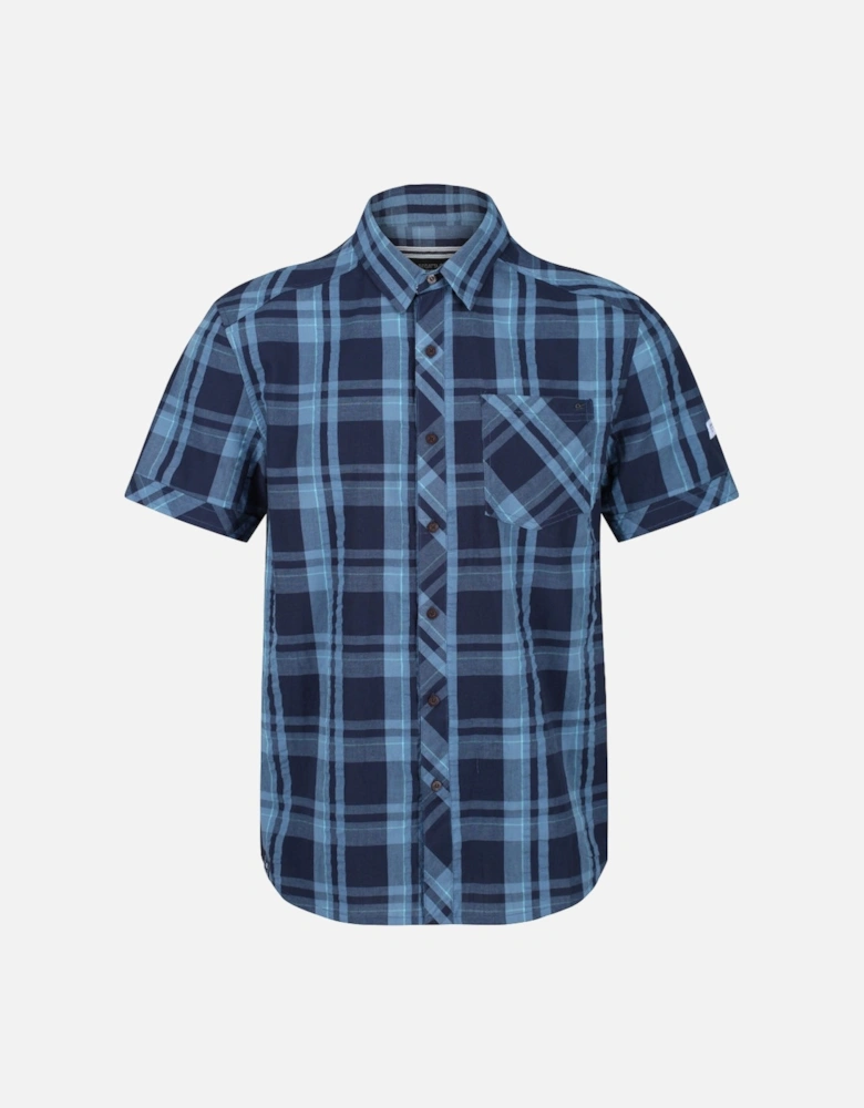 Mens Deakin III Check Cotton Short Sleeve Shirt