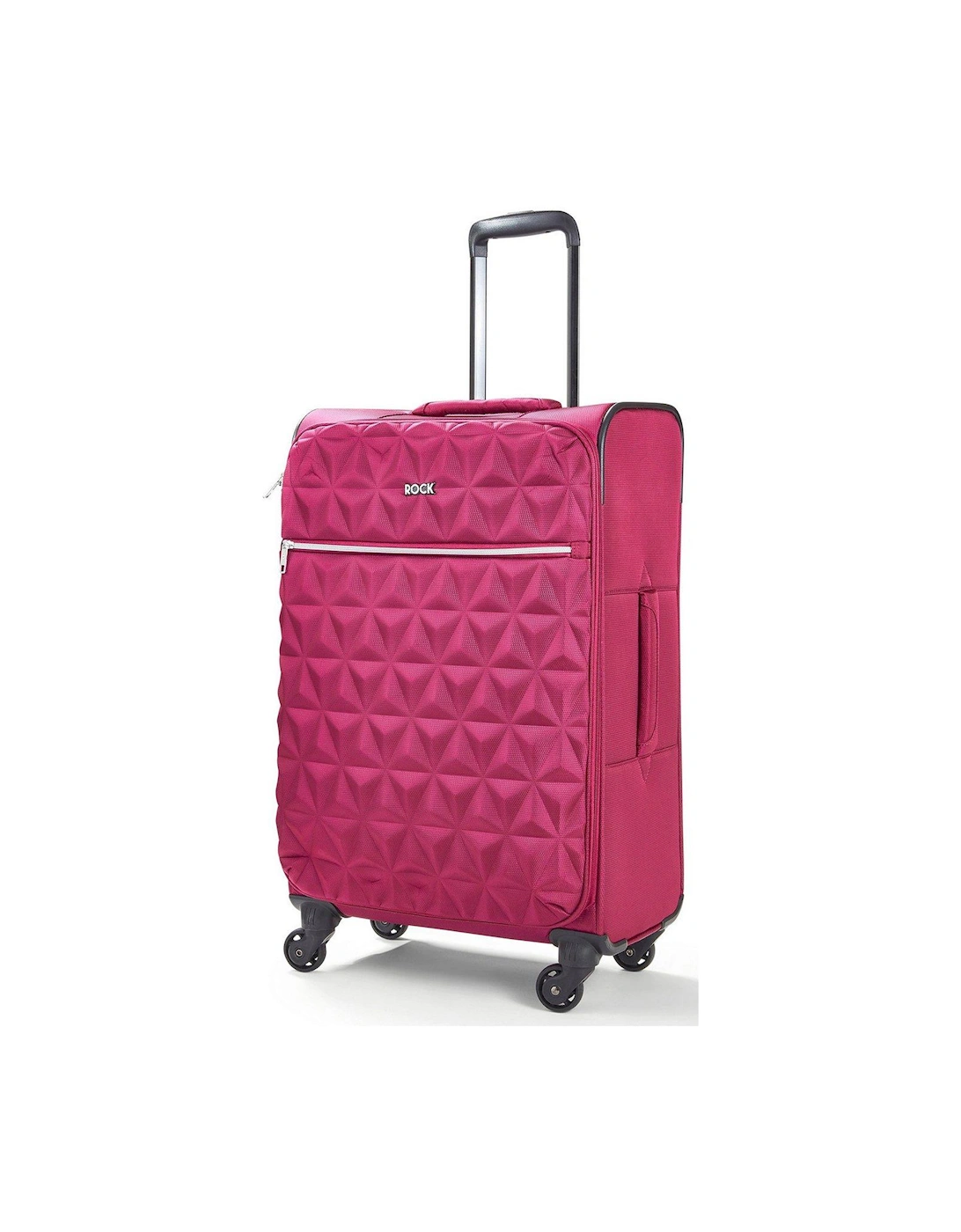 Jewel 4 Wheel Soft Medium Suitcase - Pink, 2 of 1