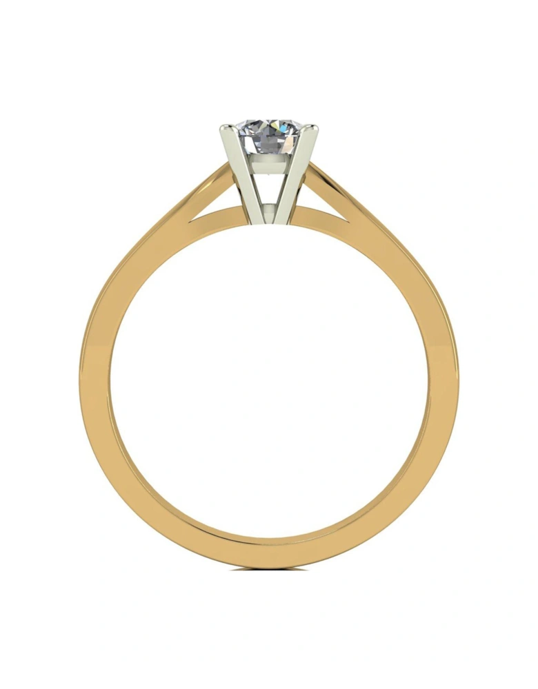 18ct Gold 0.50ct Diamond Solitaire Engagement Ring