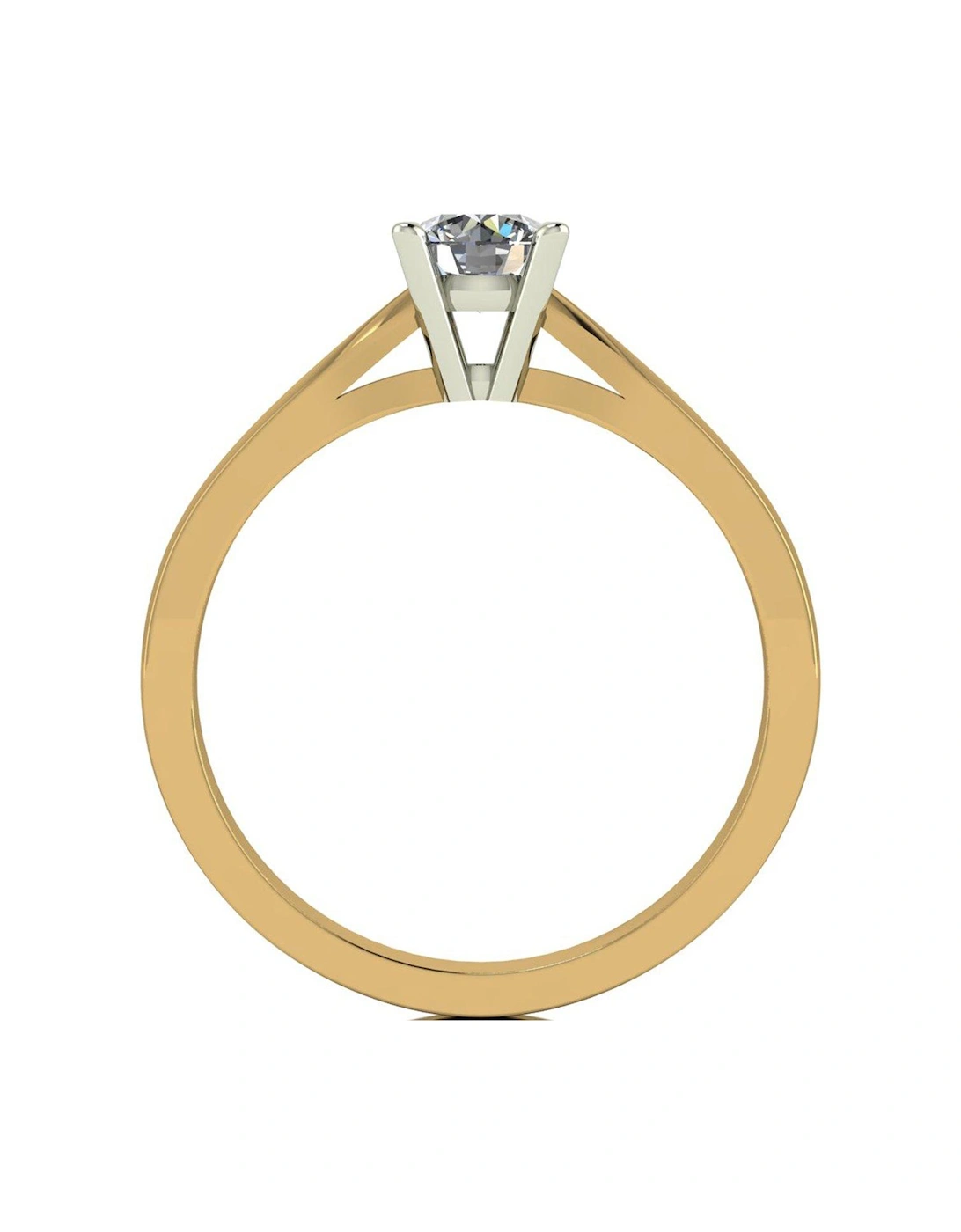 18ct Gold 0.50ct Diamond Solitaire Engagement Ring