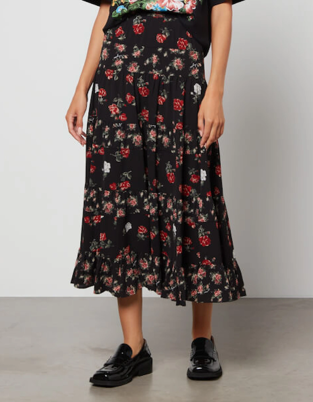 See By Chloé Juliette Floral-Print Stretch-Crepe Maxi Skirt, 2 of 1