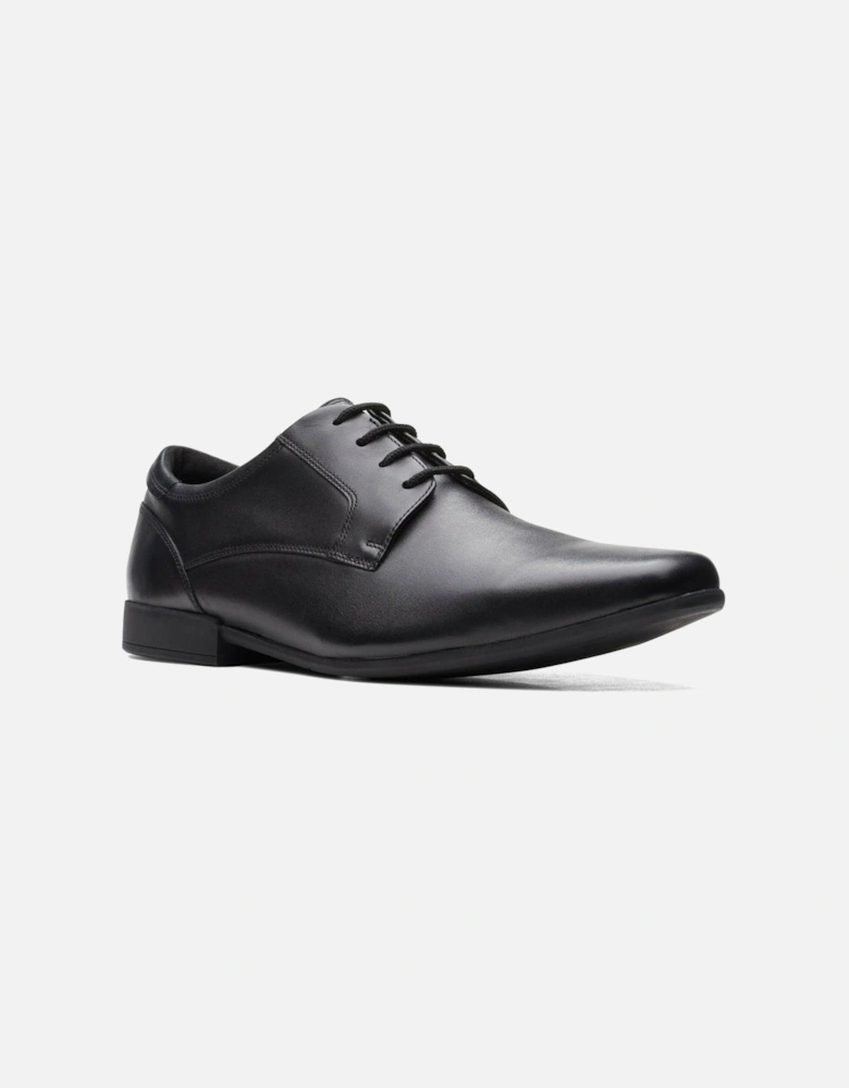 Mens Sidton Lace in Black Leather