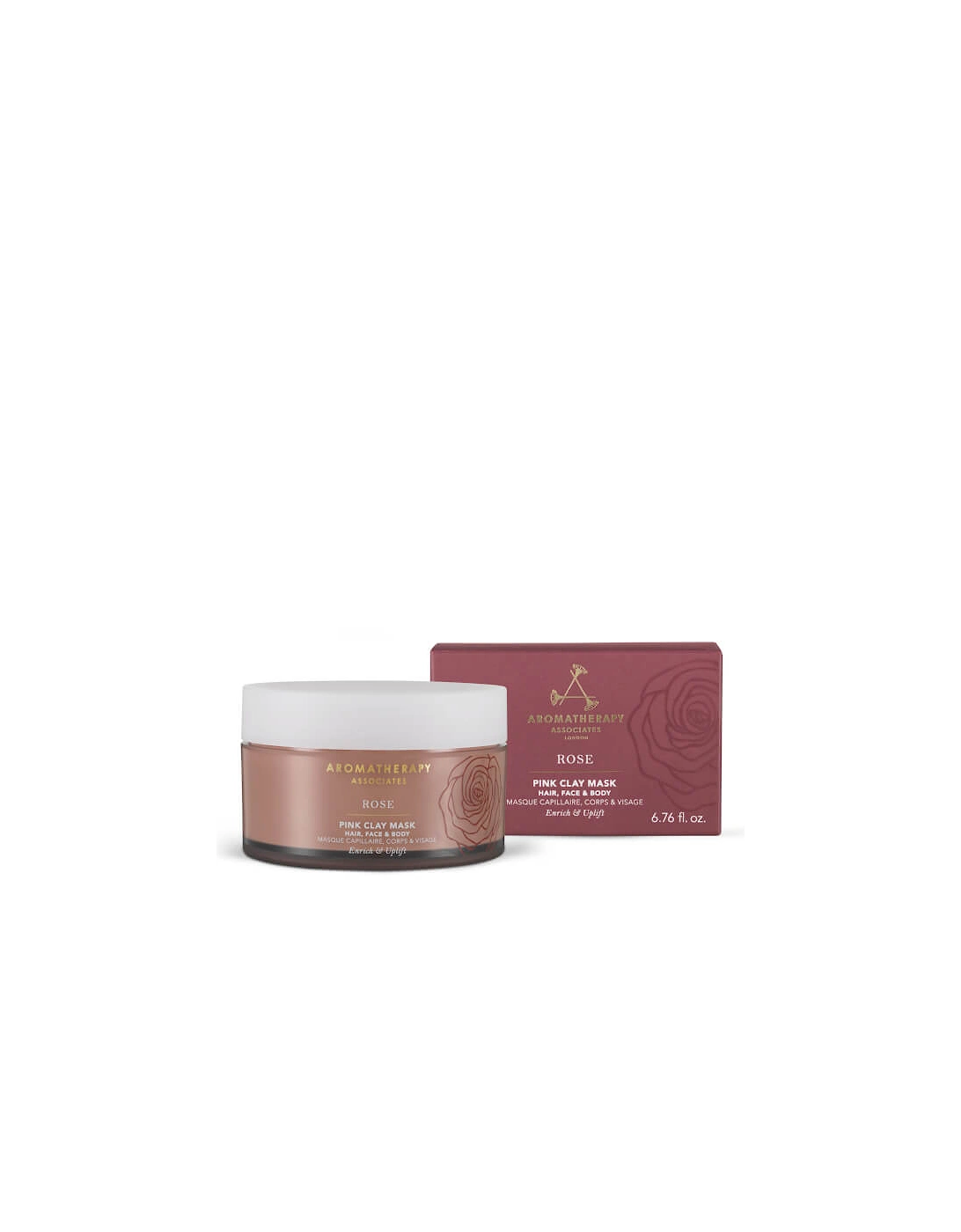 Rose Pink Clay Mask 200ml, 2 of 1