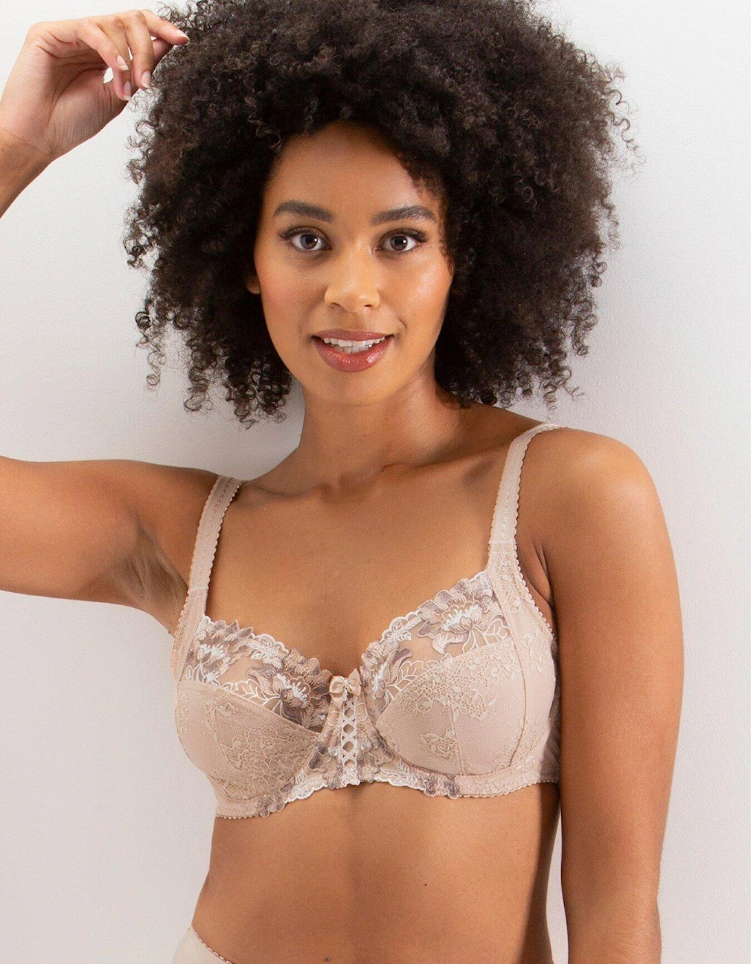 Sofia Lace Embroidered Side Support Bra, 2 of 1