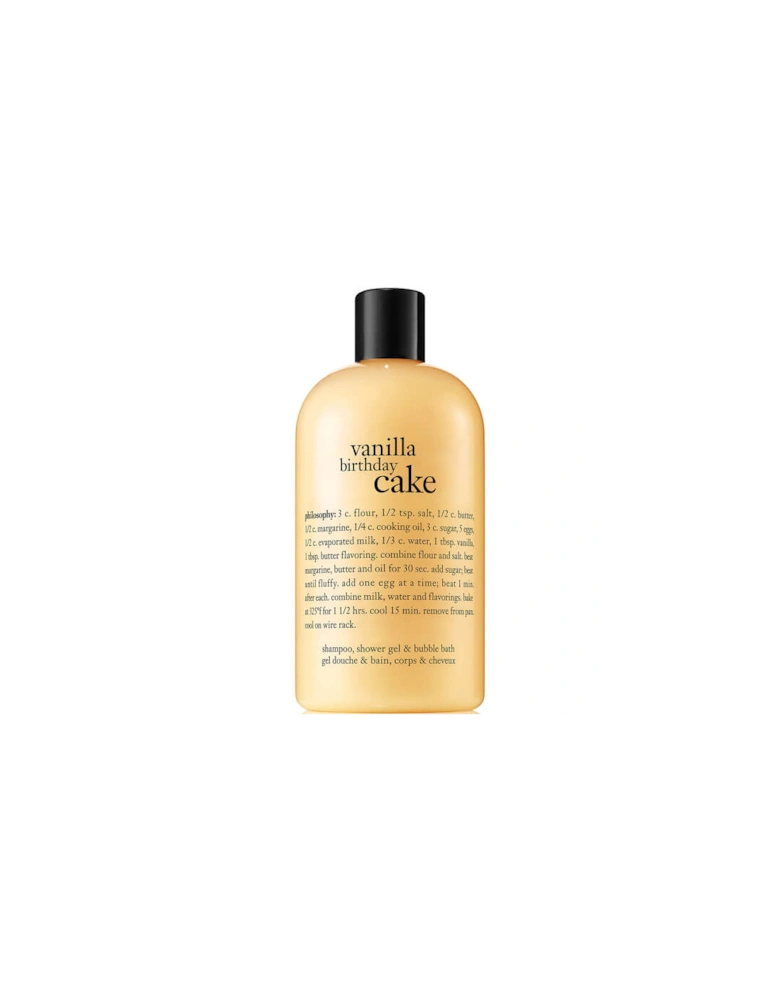 Vanilla Birthday Cake Shampoo, Bath and Shower Gel 480ml