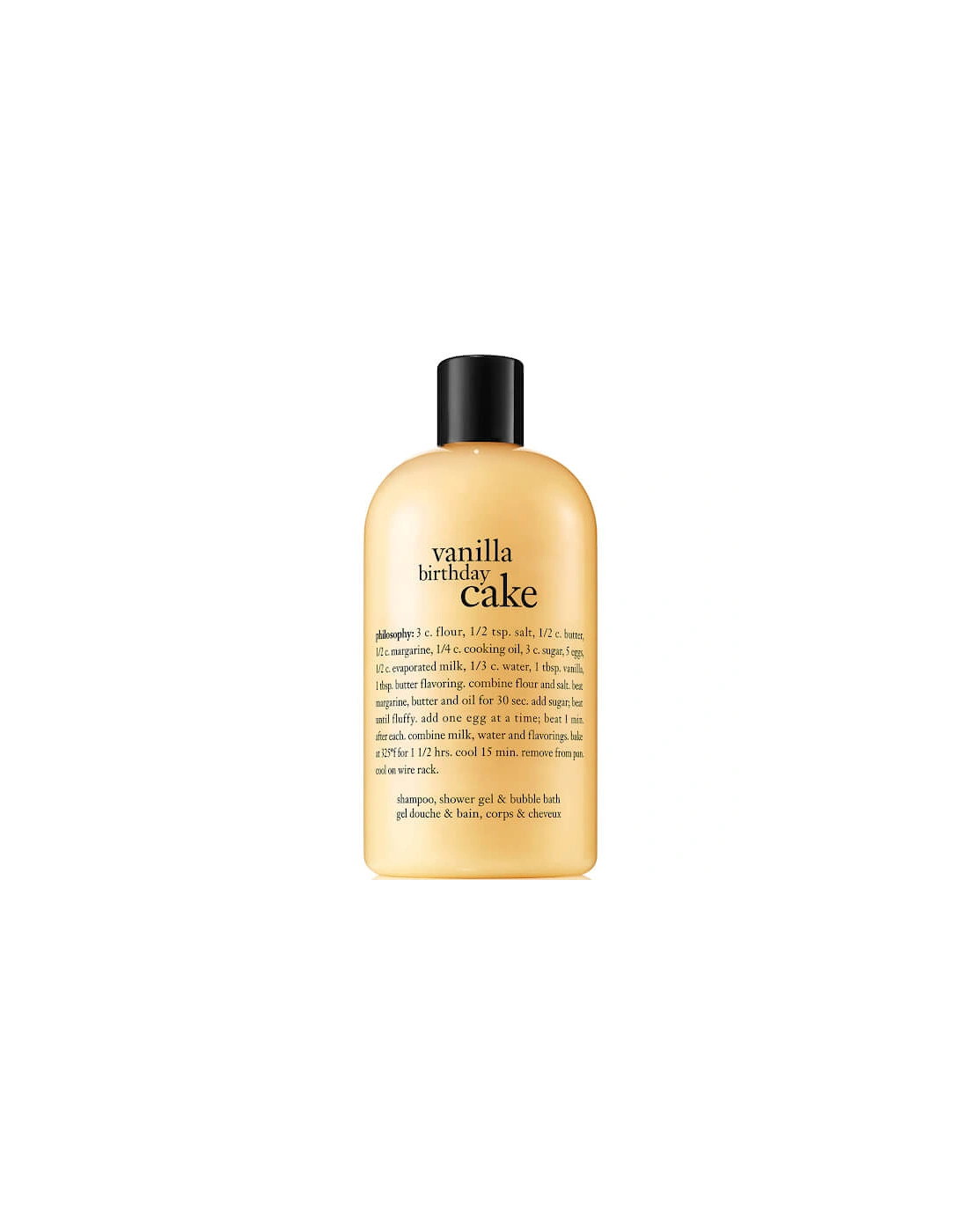 Vanilla Birthday Cake Shampoo, Bath and Shower Gel 480ml - philosophy, 2 of 1