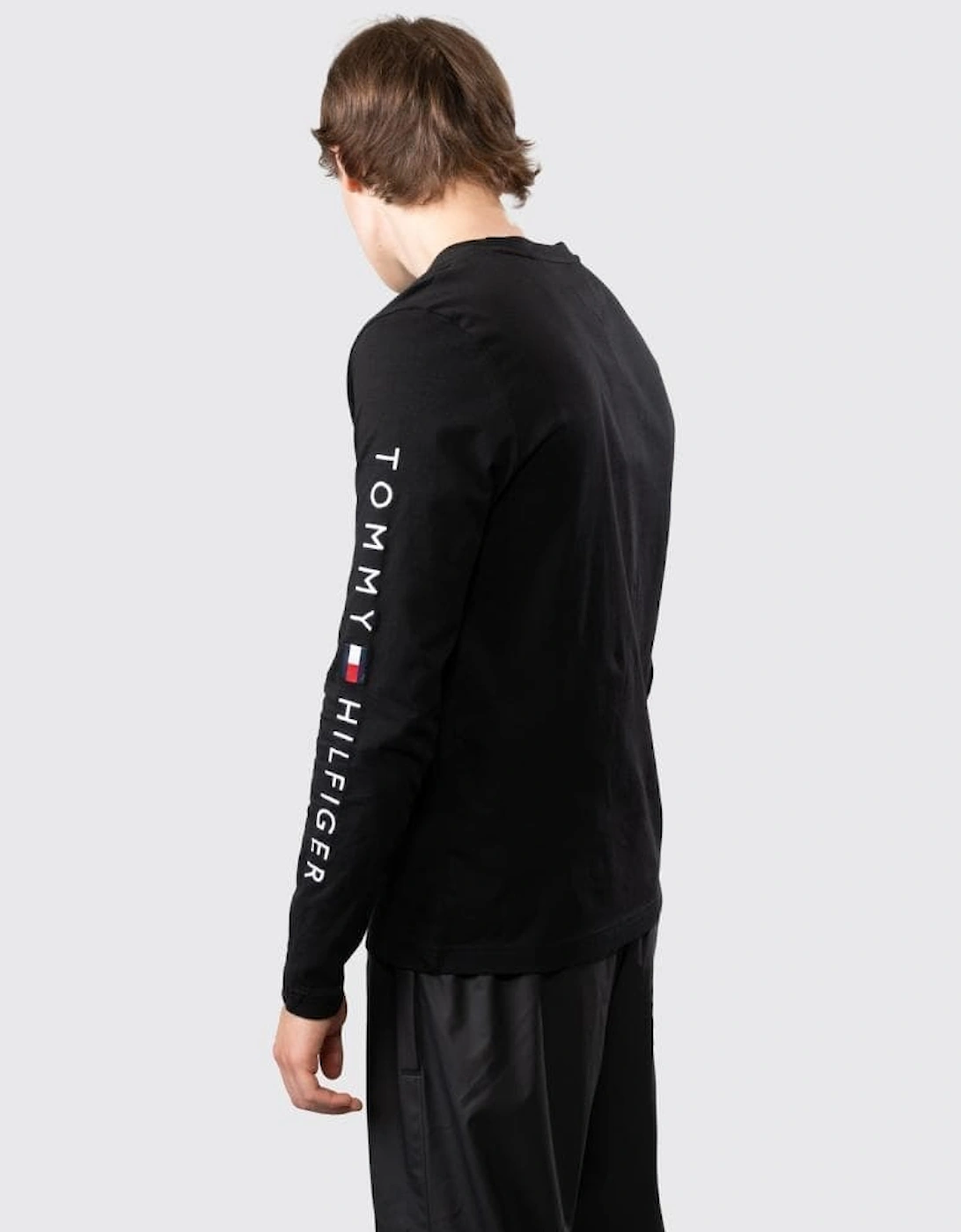 Tommy Logo Long Sleeve Mens Top