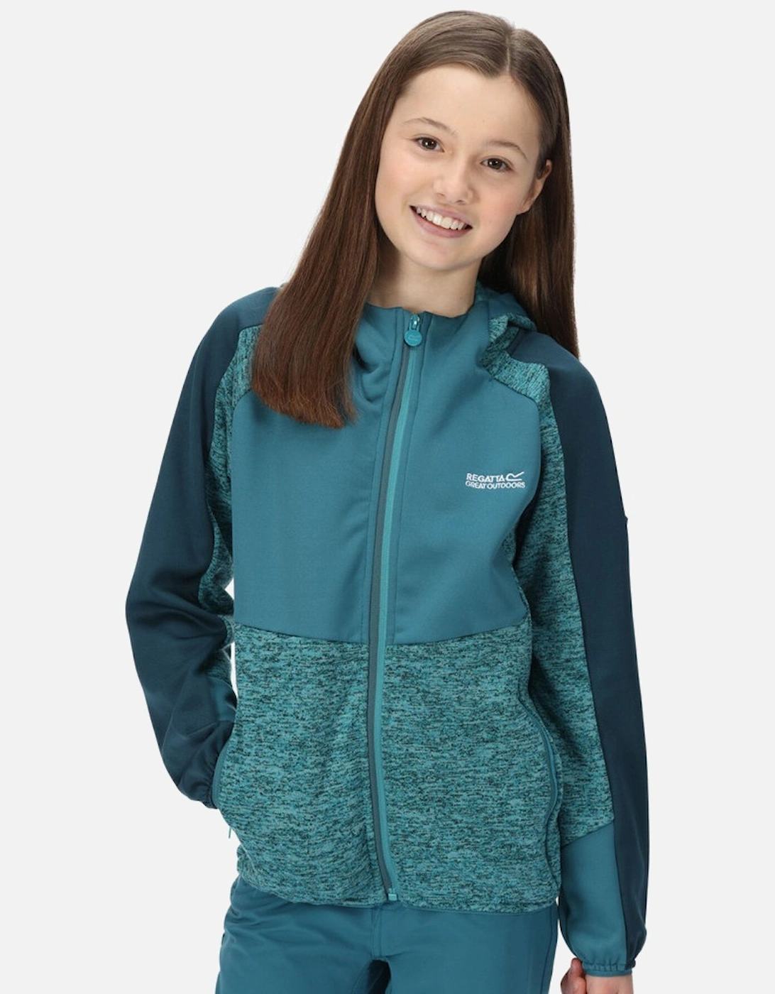 Girls Dissolver VI Reflective Full Zip Fleece Jacket, 5 of 4