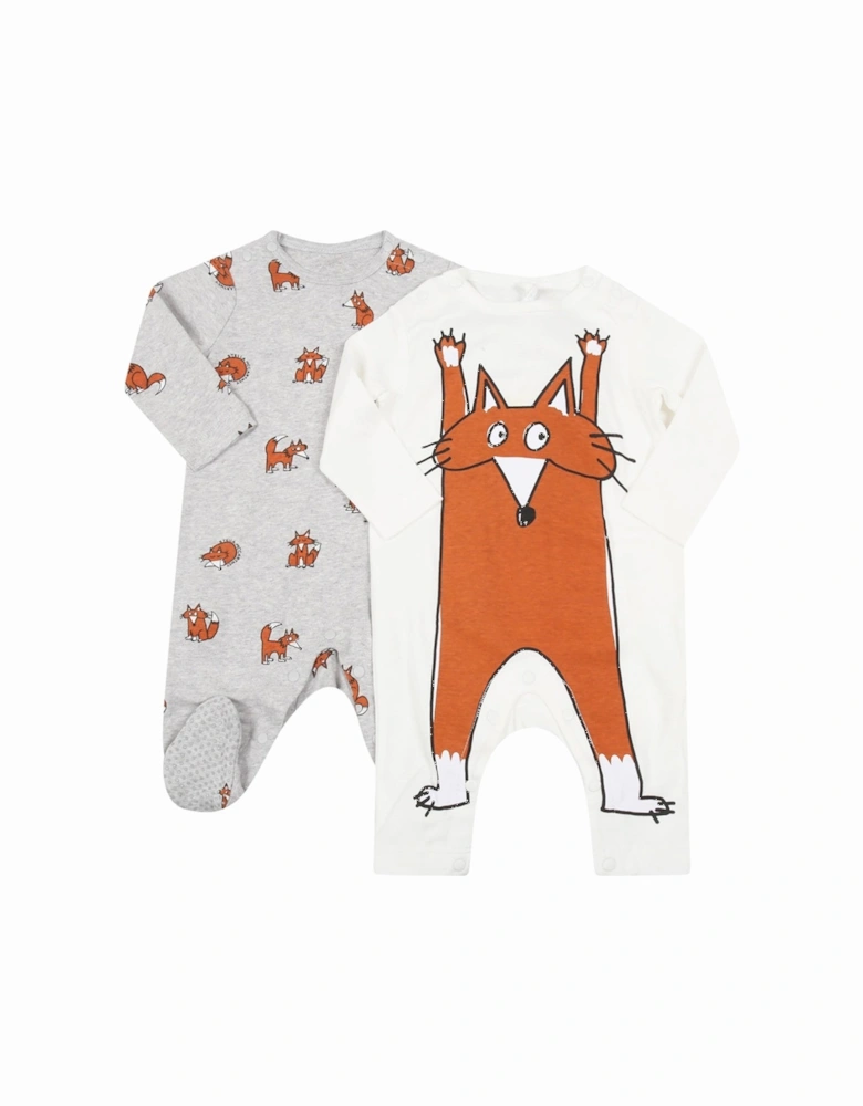 Babys Unisex 2 Set Babygrow White