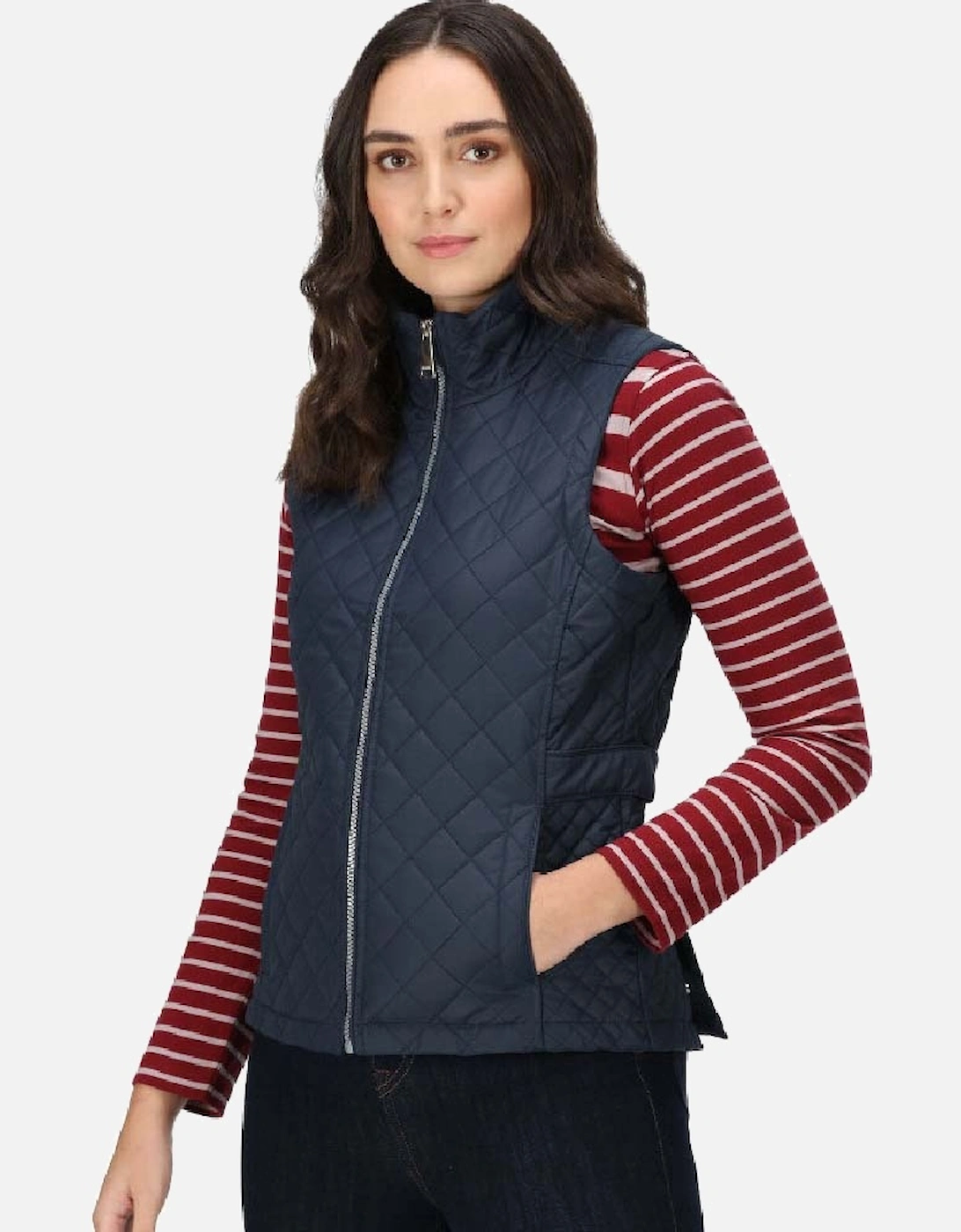 Womens Charleigh Quilted Warm Bodywarmer Gilet, 5 of 4