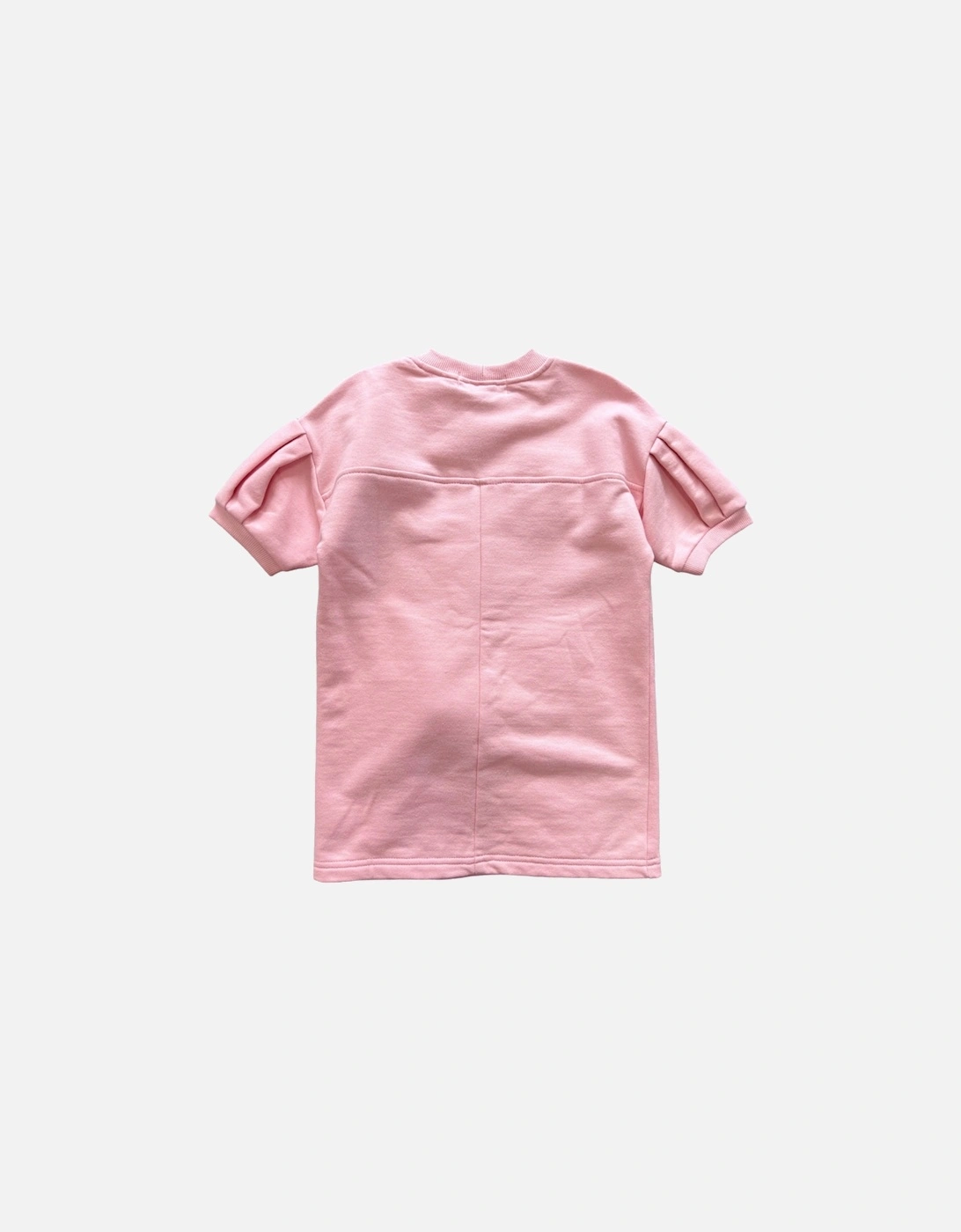 Pink Teddy Sweatshirt Dress
