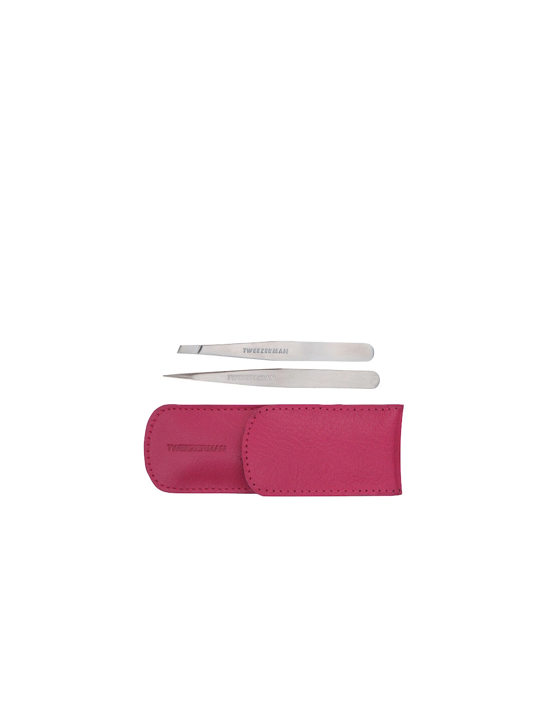 Petite Tweeze Set In Leather Case - Pink, 2 of 1