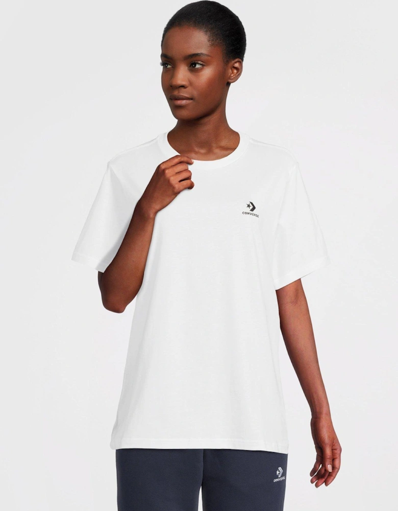 Gender Free Star Chevron T-Shirt - White