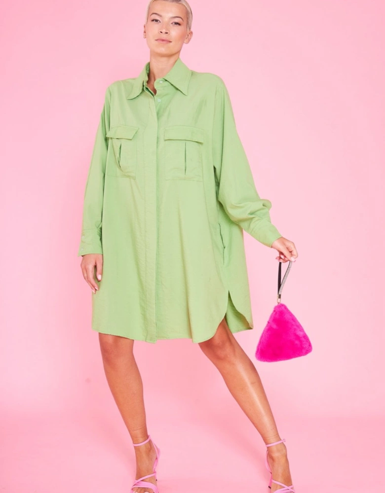 Green Kate Shirt Dress