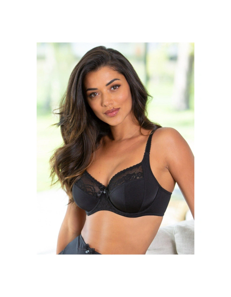 Pour Moi Aura Side Support Underwired Bra - Black