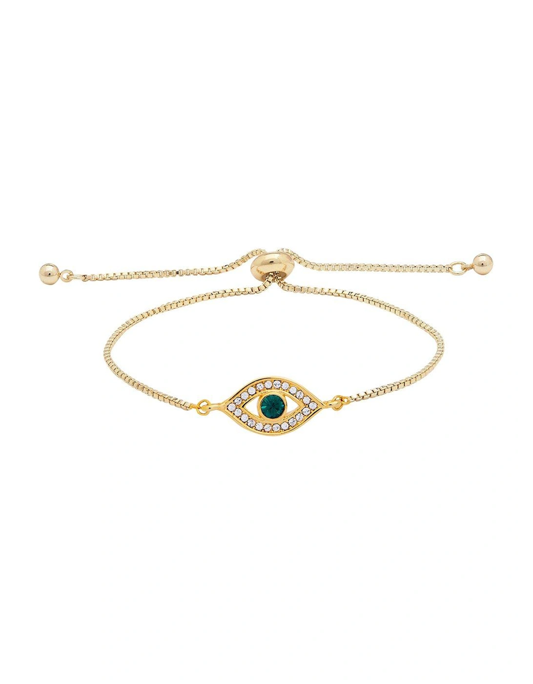 Radiance Collection Gold Plated Evil Eye Toggle Bracelet, 2 of 1