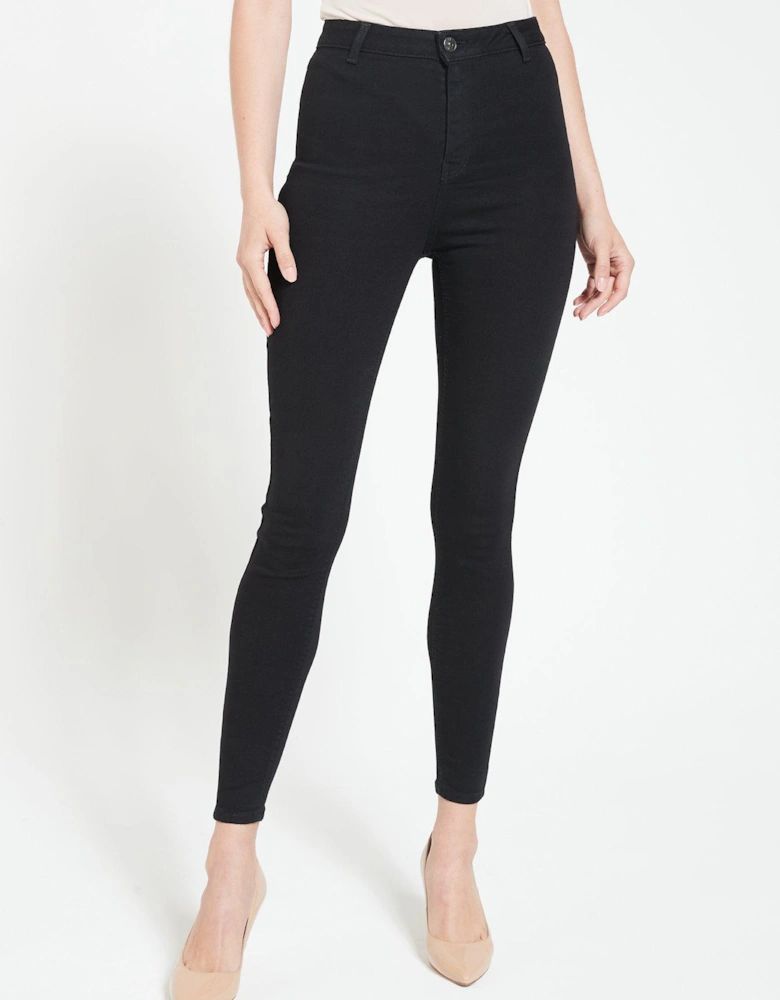  Addison Super High Waisted Super Skinny Jean - Black