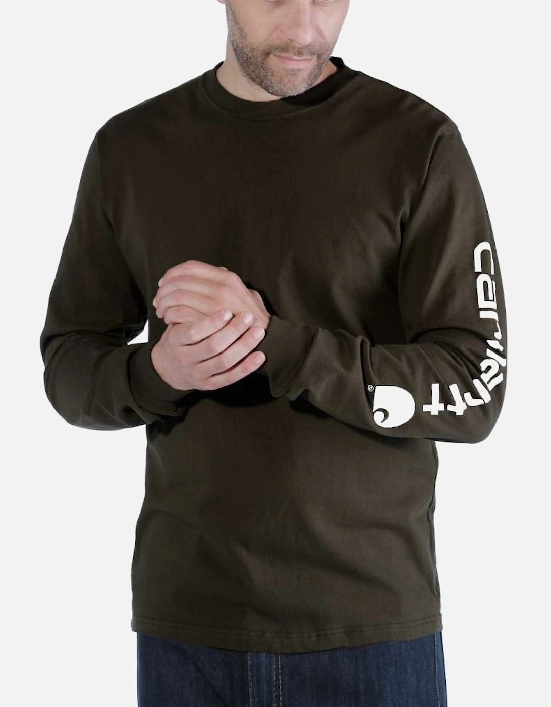 Carhartt Sleeve Logo Long Sleeve T-Shirt, 4 of 3