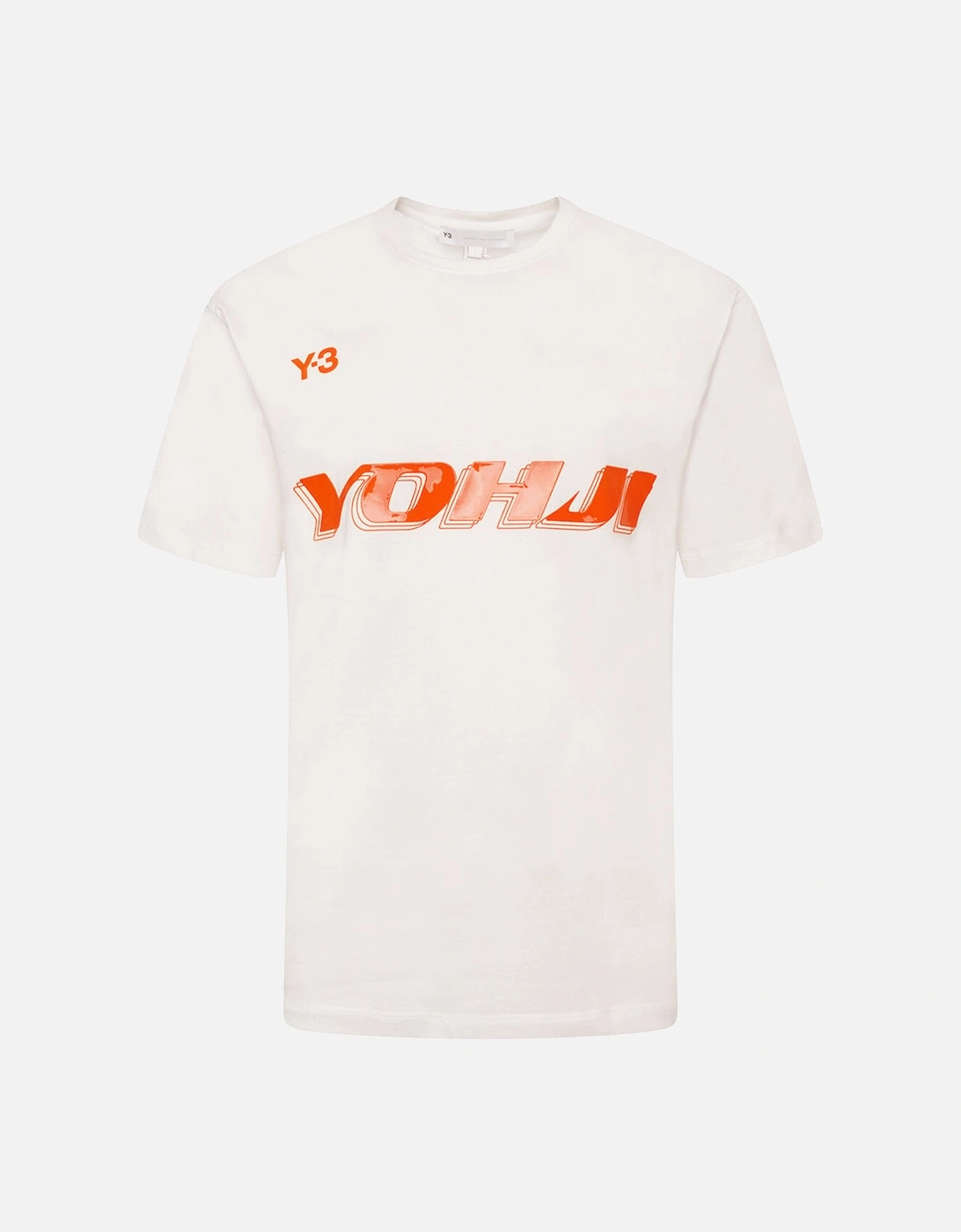 Y-3 Mens Graphic Print T-shirt White, 4 of 3