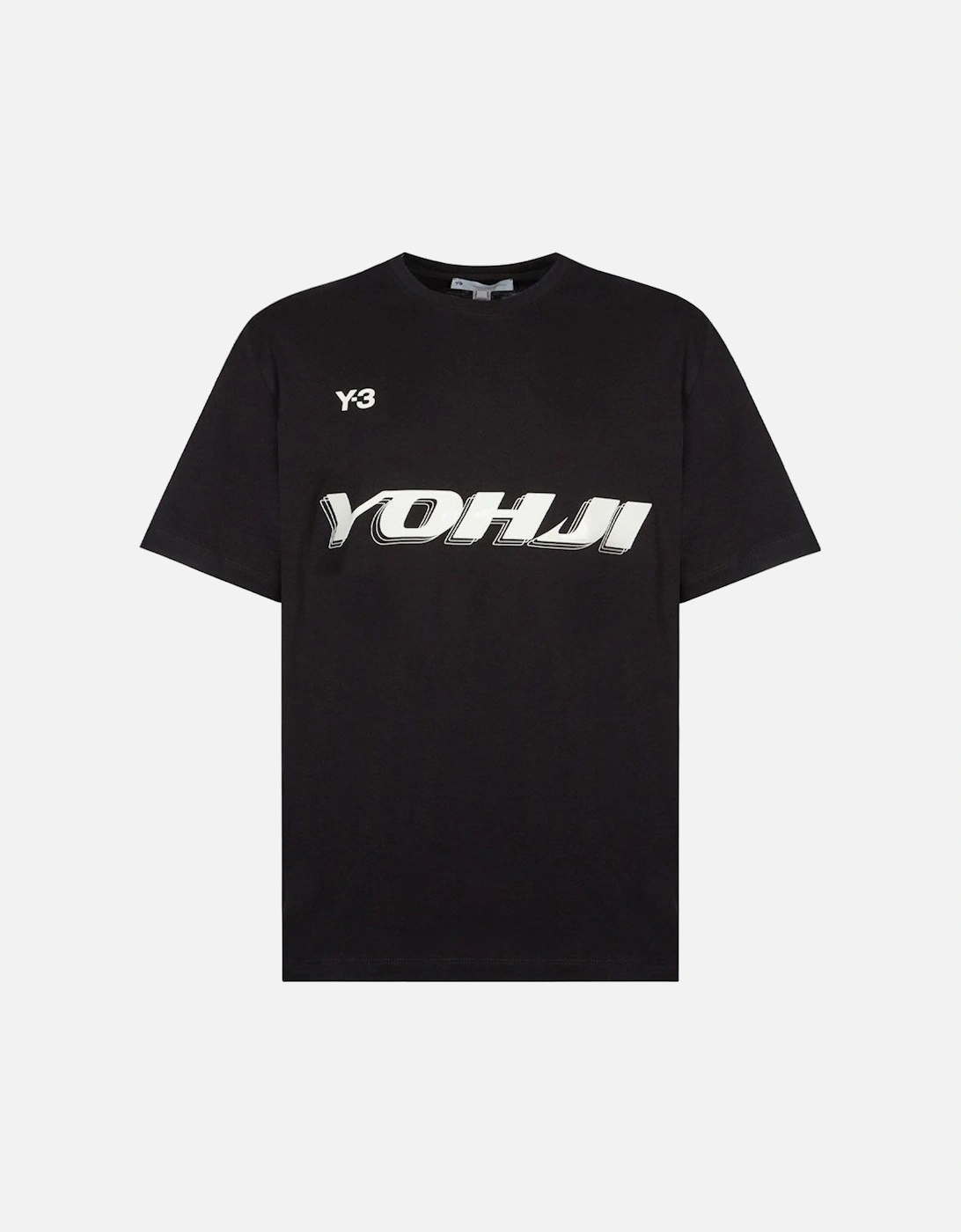 Y-3 Mens Graphic Print T-shirt Black, 2 of 1