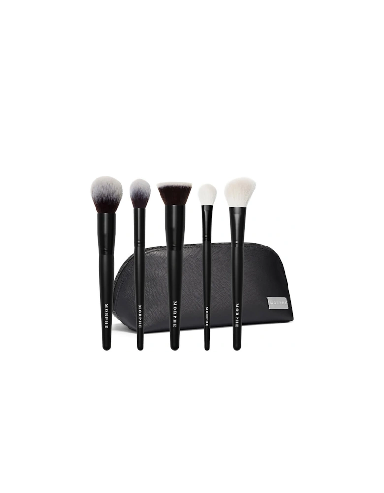 Face The Beat 5 Piece Brush Collection and Bag (Worth £79.00)