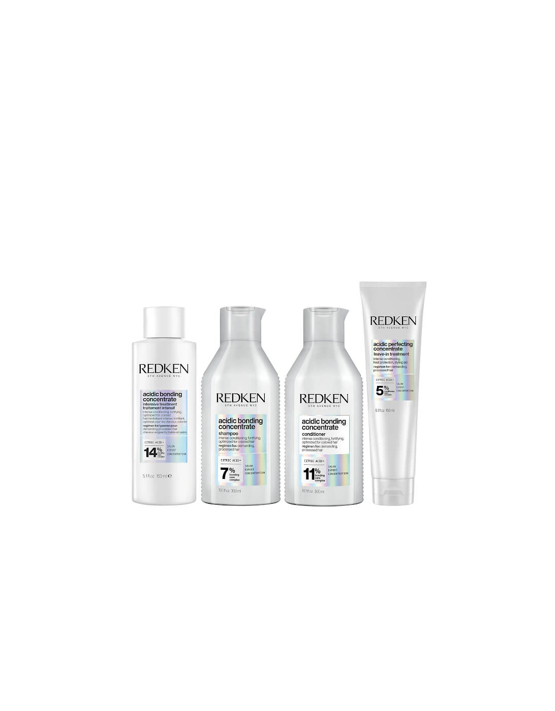 Acidic Bonding Concentrate Intensive Pre-Treatment, Shampoo, Conditioner and Leave-in Treatment Bond Repair Bundle, 2 of 1