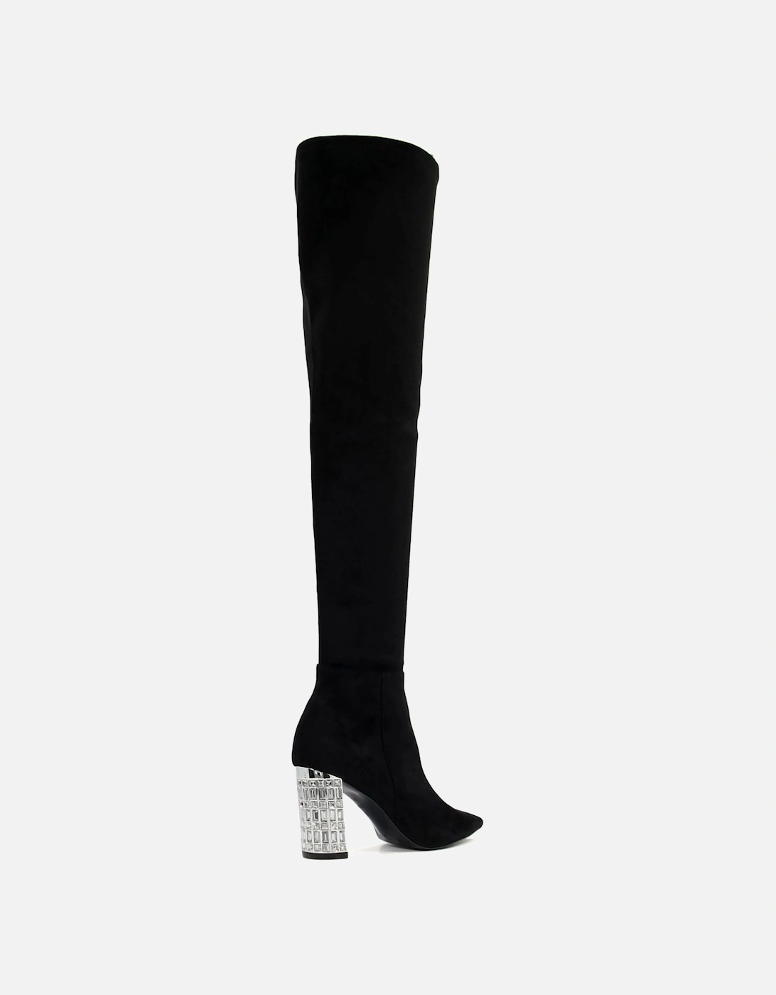 Ladies Superstar - Jewelled High Heel Over The Knee Boots