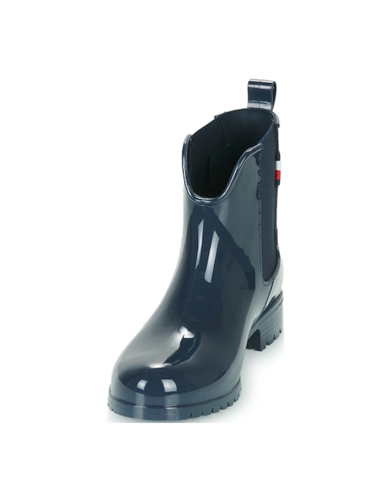 Ankle Rainboot With Metal Detail