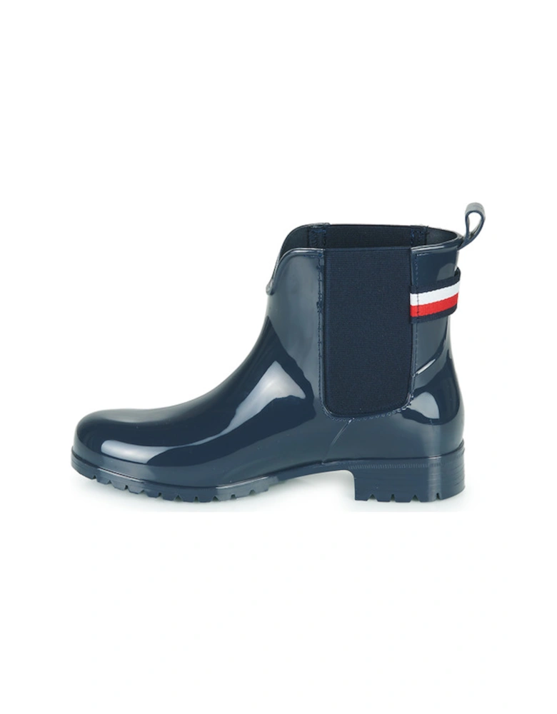 Ankle Rainboot With Metal Detail