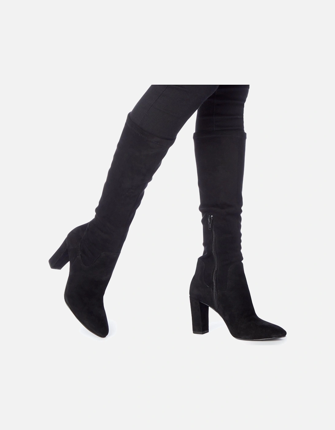 Ladies Siren - Stretch Block-Heel Knee-High Boots
