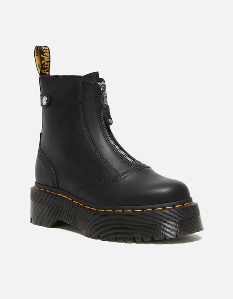 Dr. Martens Jetta Zip Front Leather Boots