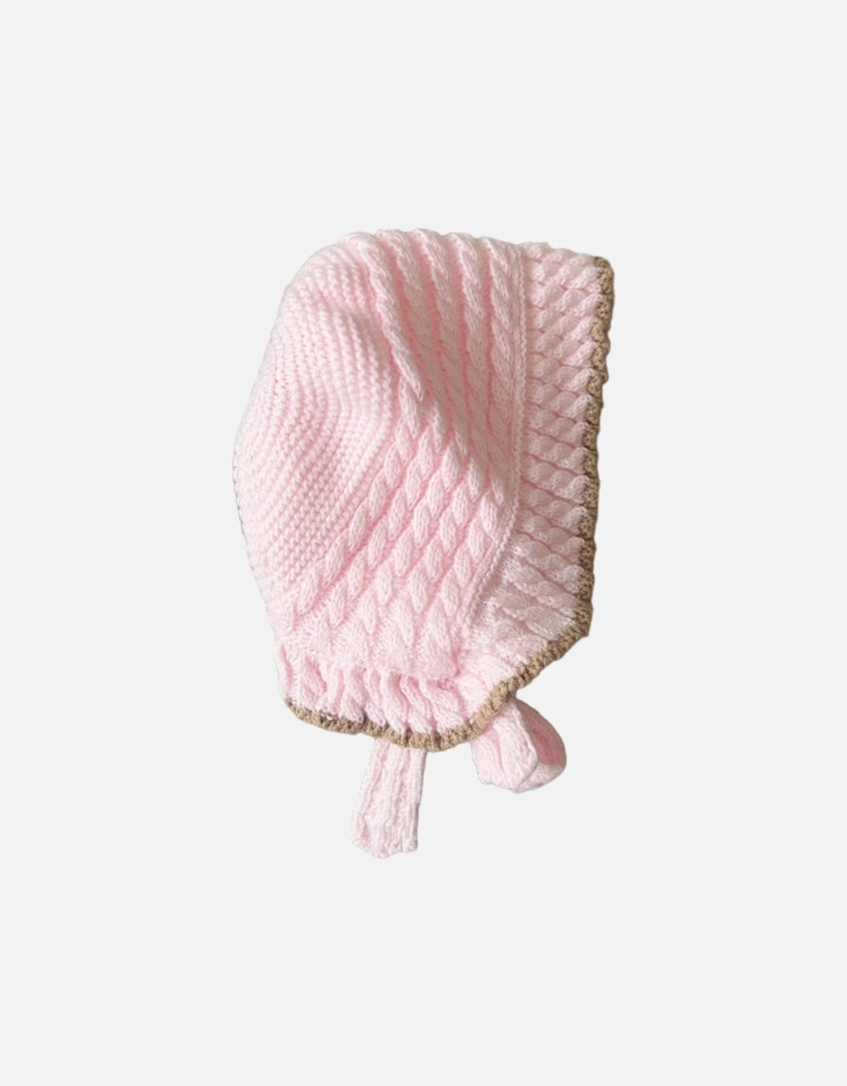 Pink Knit Bonnet