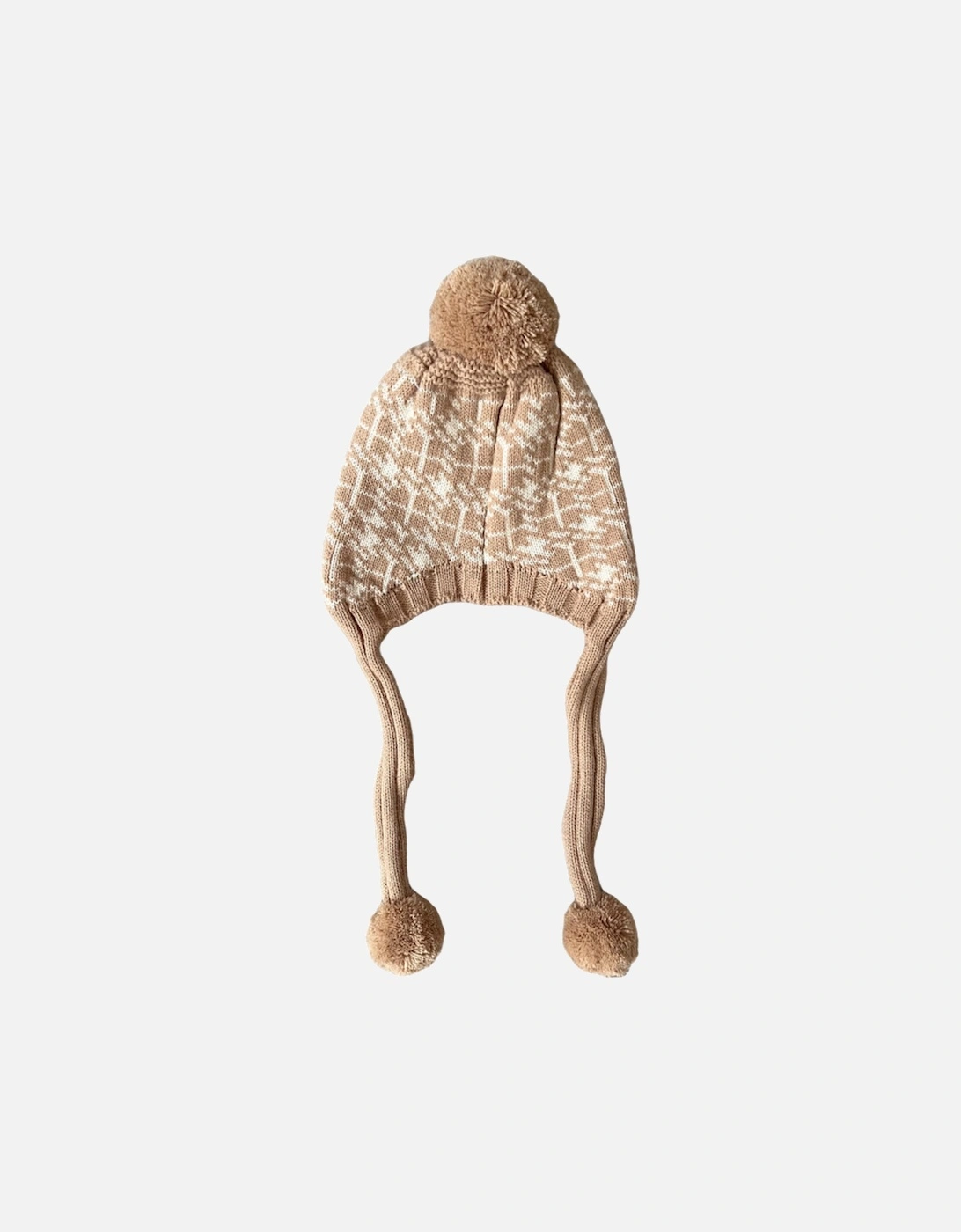 Camel Knit Tie Hat