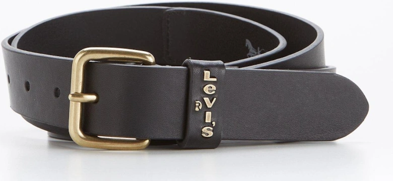 Levi's® Plus Calypso Leather Belt - Black