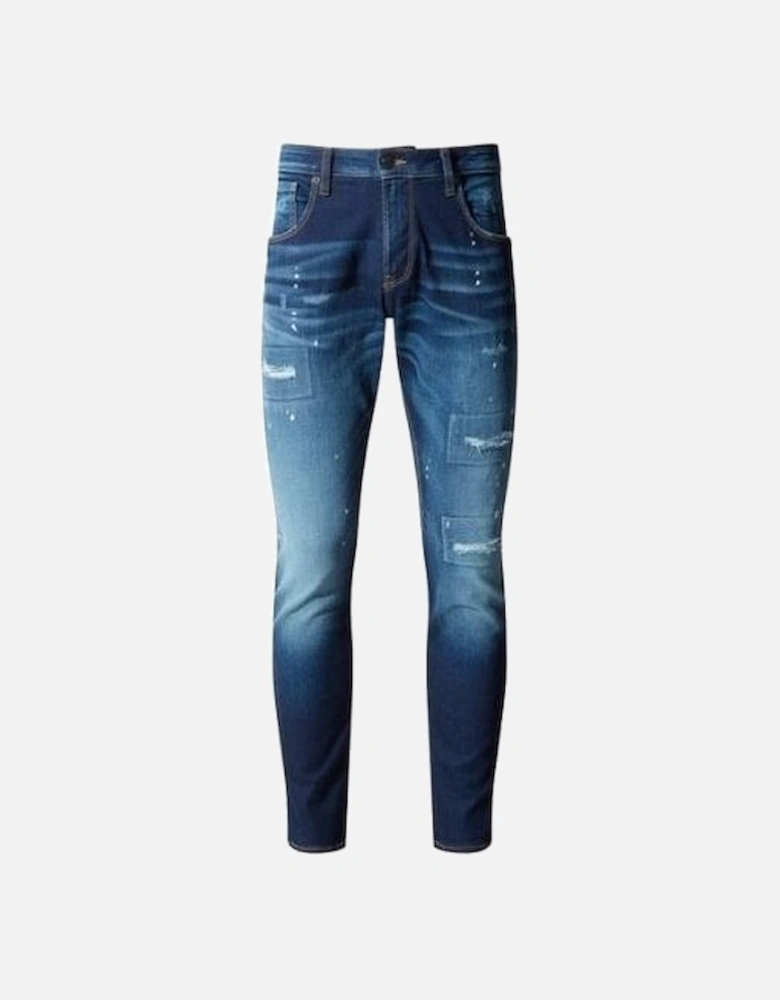 COB 874 Regular Fit Ripped Blue Jeans