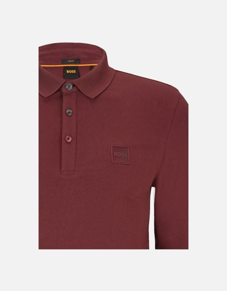 Men's Dark Red Passerby Polo Shirt.