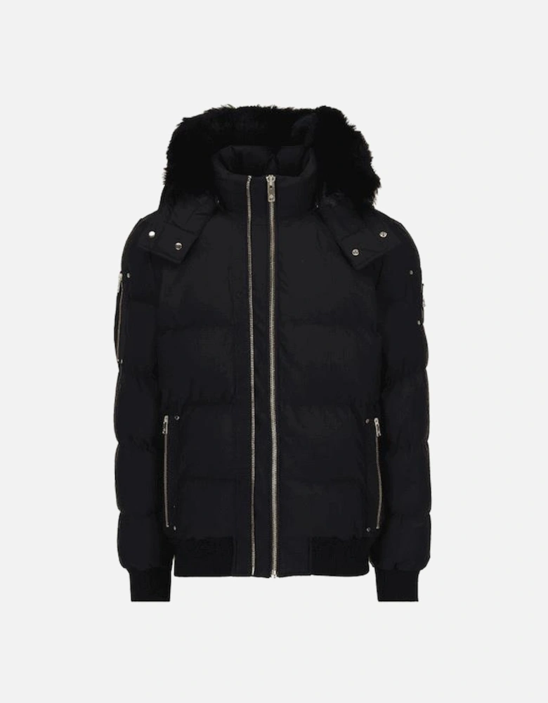 Gold Stag Bomber Black/Gold Puffer Jacket