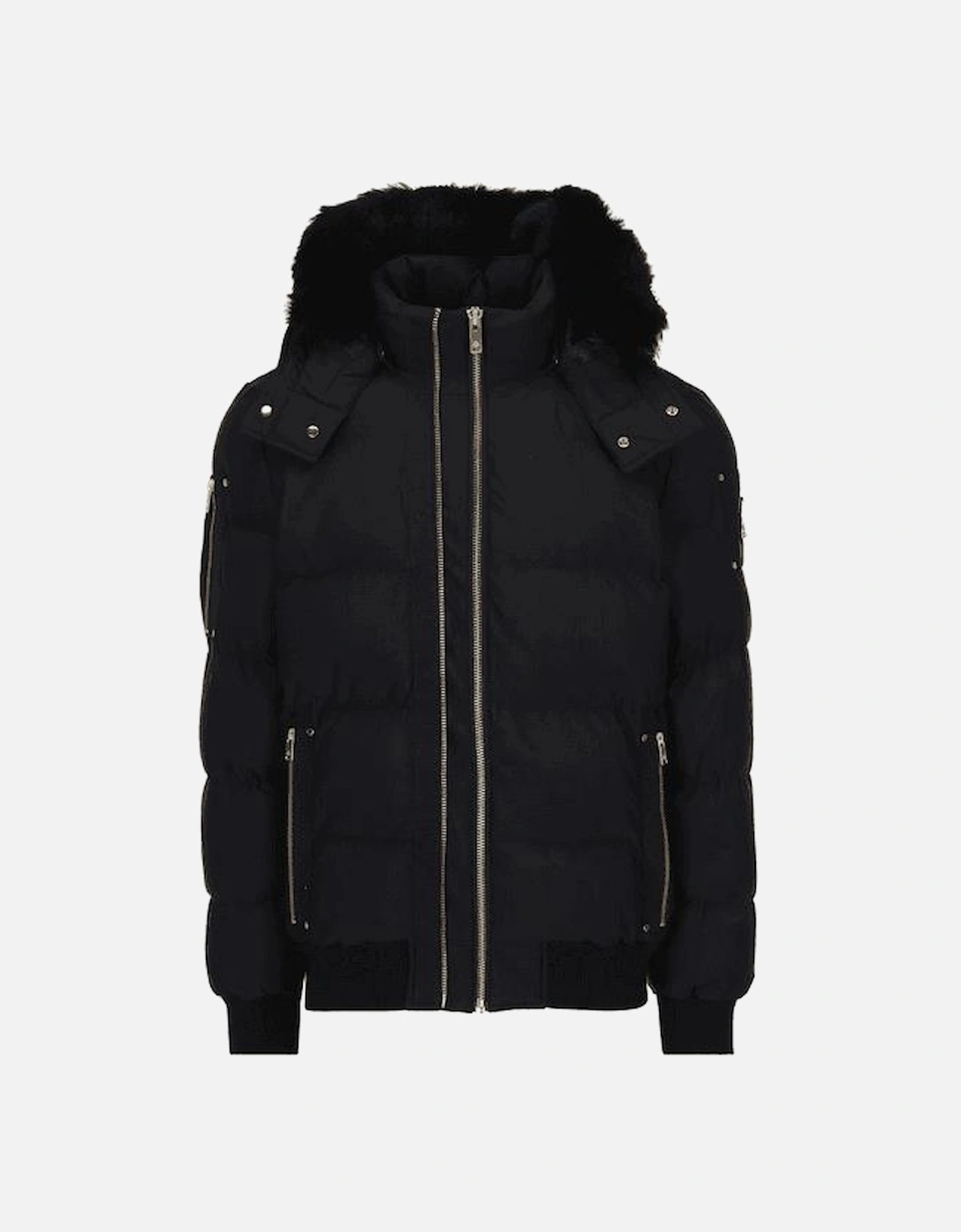Gold Stag Bomber Black/Gold Puffer Jacket, 4 of 3