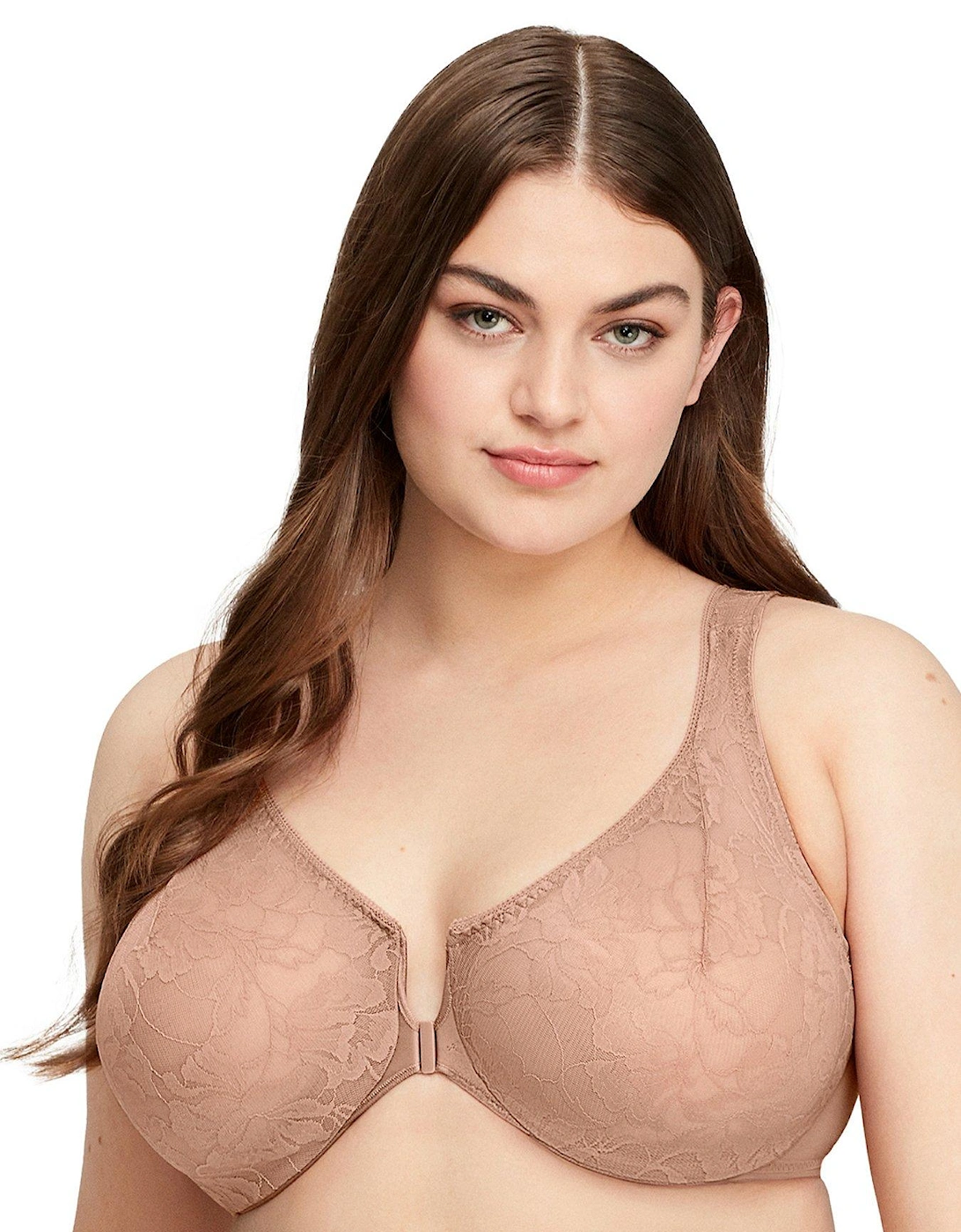 Wonderwire Front Close Stretch Lace Bra, 2 of 1