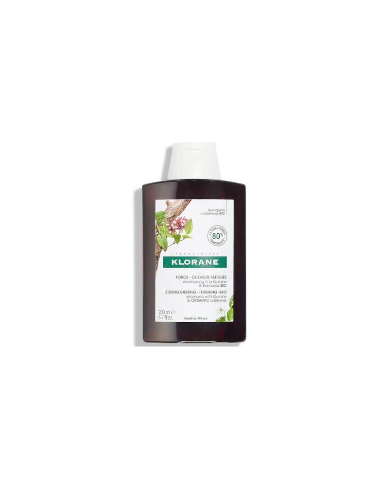 Strengthening Shampoo for Thinning, Tired Hair with Quinine and ORGANIC Edelweiss 200ml - KLORANE