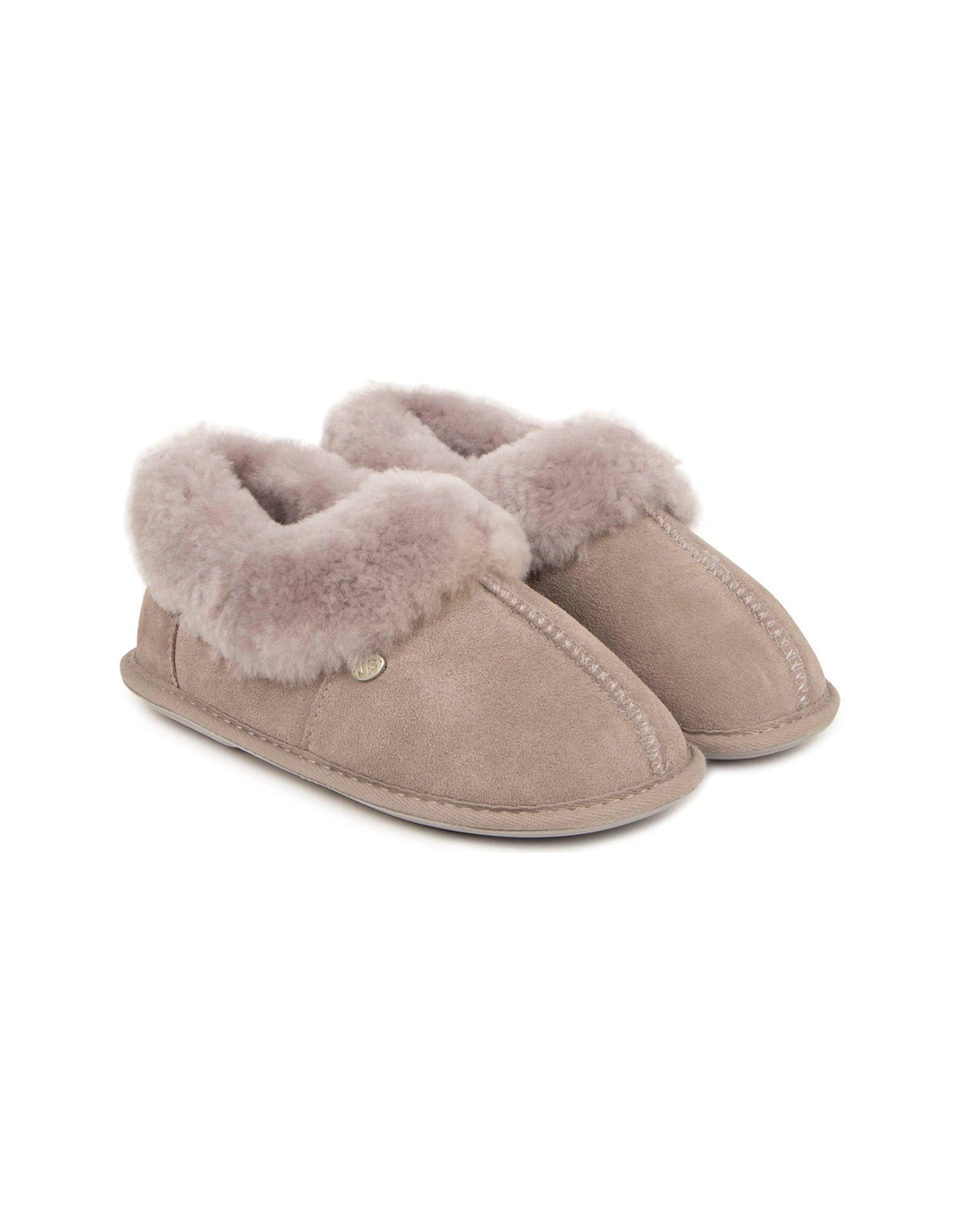 Full Back Sheepskin Slipper - Grey, 2 of 1