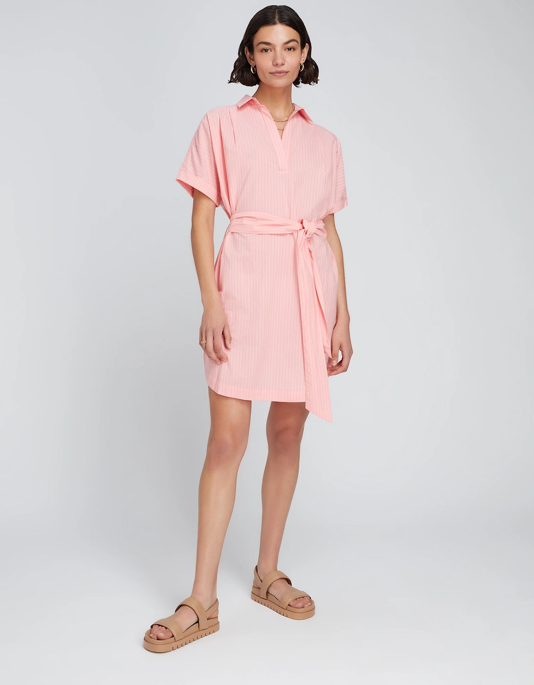 Diantha Shirt Dress in Pink, 5 of 4