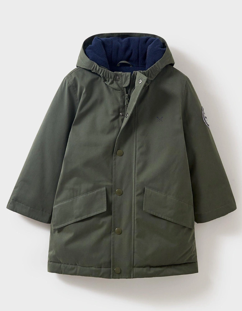 Boys Parka Coat - Khaki