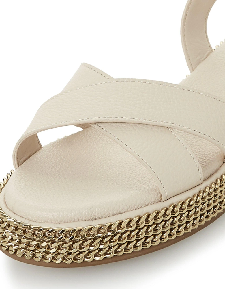 Ladies Lawson - Chain Detail Espadrille Flatform Sandals
