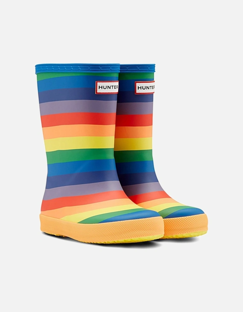 Original Rainbow Print Children's Wellingtons