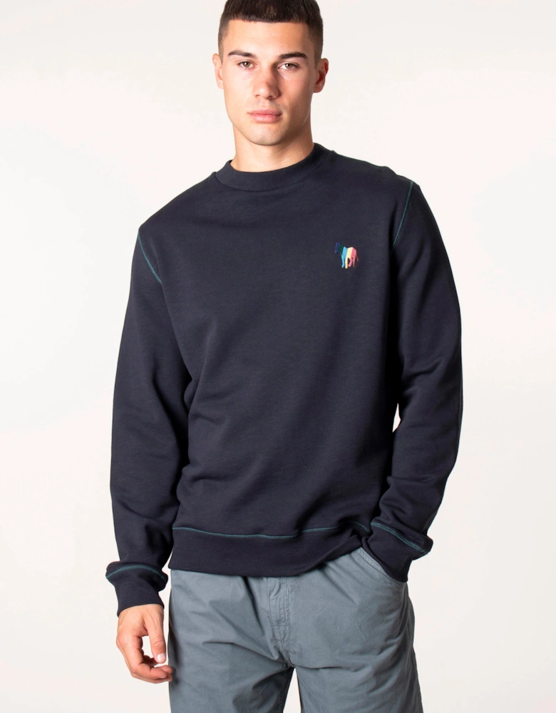 Broad Stripe Zebra Sweatshirt