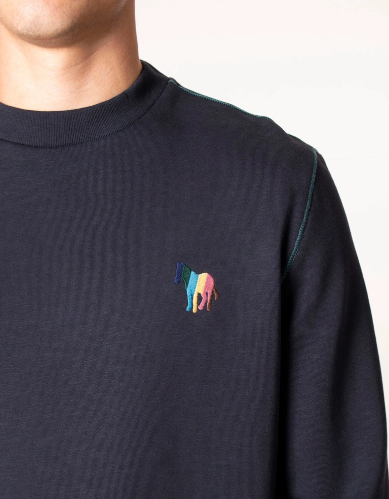 Broad Stripe Zebra Sweatshirt