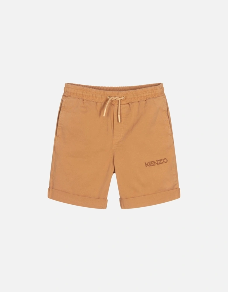 Kids Embroidered Logo Shorts